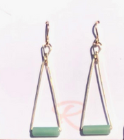 Color Your World Ronaldo Earrings, Aventurine Stone